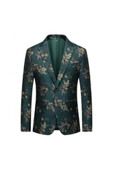 Single Breasted Floral Print Blazer For Men - Tailored Fit Wedding Suits