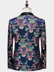 Single-Breasted One-Button Men's Two-Piece Suit For Evening Parties And Proms