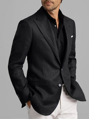 Single-Breasted Two-Button Blazer Jacket In A Tailored Fit For Men