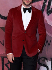 Single-Breasted Two-Button Blazer Jacket In A Tailored Fit For Men