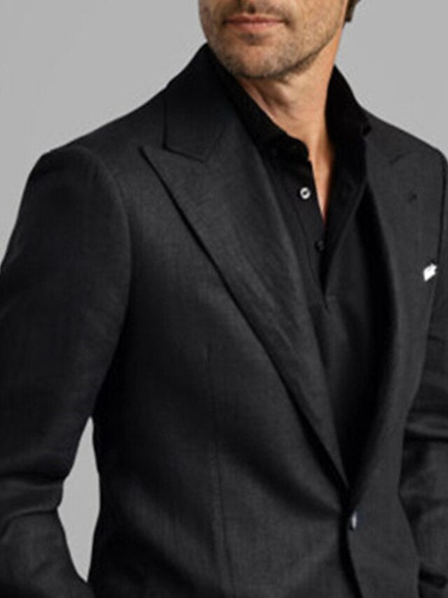 Single-Breasted Two-Button Blazer Jacket In A Tailored Fit For Men