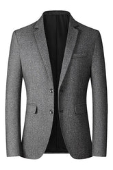 Single Breasted Two-Button Blazer Jacket In Tailored Fit For Men