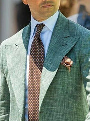 Single-Breasted Two-Button Blazer Jacket With A Tailored Fit For Men