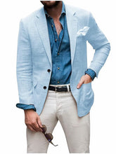 Single-Breasted Two-Button Blazer Jacket With A Tailored Fit For Men