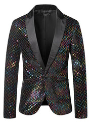 Single-Button Disco Jacket For Men In Tailored Fit