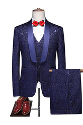 Single-Button One-Breasted 3-Piece Wedding Suit For Men In Standard Fit