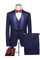Single-Button One-Breasted 3-Piece Wedding Suit For Men In Standard Fit