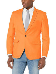 Single-Button Tailored Blazer Jacket For Men