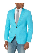 Single-Button Tailored Blazer Jacket For Men