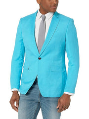 Single-Button Tailored Blazer Jacket For Men
