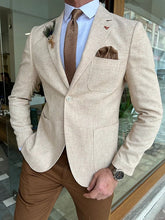 Single-Button Tailored Blazer Jacket For Men