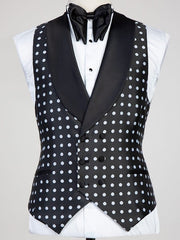 Single-Button Tailored Fit Wedding Suit For Men 3-Piece Set