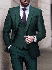 Single-Button Tailored Men's Wedding Suit In Three Pieces