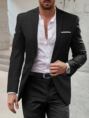 Single-Button Tailored Men's Wedding Suit In Two Pieces