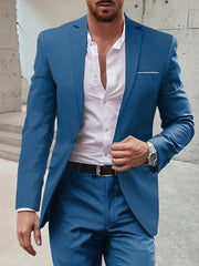 Single-Button Tailored Men's Wedding Suit In Two Pieces