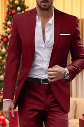 Single-Button Tailored Men's Wedding Suit In Two Pieces