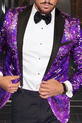 Single-Button Tailored Party Jacket For Men