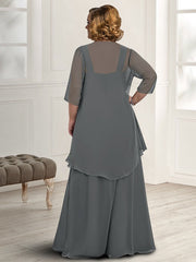 Spaghetti Strap A-Line Princess Mother of the Bride Dress with Jacket