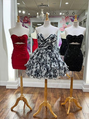 Dressystars Sparkly Bodycon Strapless Short Homecoming Dress with Beading