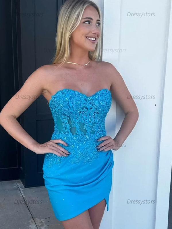 Dressystars Sparkly Sequins Sweetheart Bodycon Homecoming Dress