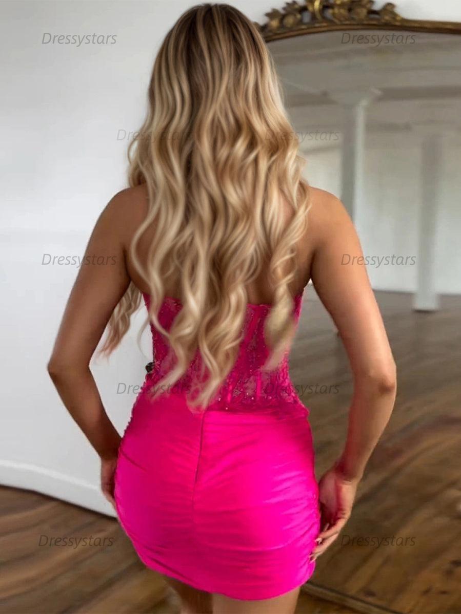 Dressystars Sparkly Sequins Sweetheart Bodycon Homecoming Dress