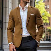 Standard Fit Casual Men's Single Breasted Blazer With Two Buttons