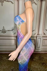 Strapless Prom Dress Mermaid Formal Evening Dress with Beadings