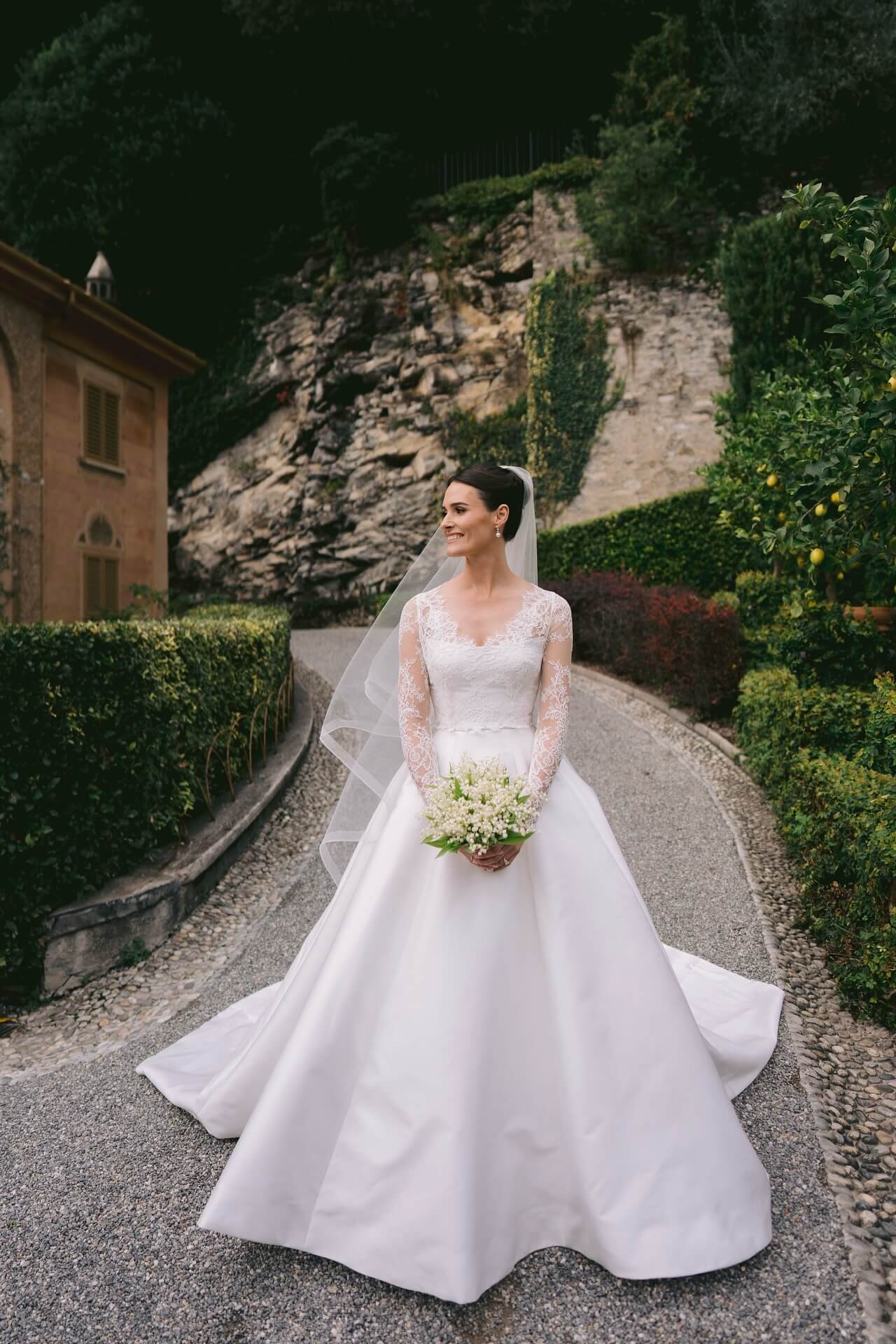 Strapless Satin Wedding Dress A Line Sleeveless Bridal Gown with Detachable Lace Top