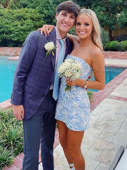 Dressystars Strapless Short Homecoming Mini Dress