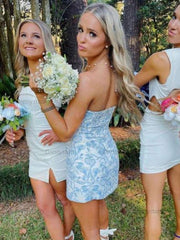 Dressystars Strapless Short Homecoming Mini Dress
