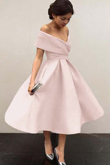 Stunning Sky Blue Homecoming Dress Off the Shoulder Sleeveless A Line Short Cocktail Dress