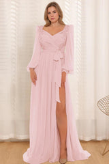 Sweetheart A-Line Princess Floor-Length Plus Size Mother of the Bride Dress with Lace and Pleated Long Sleeves