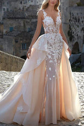 Sweetheart Lace/Tulle Wedding Dress with Appliques Lace