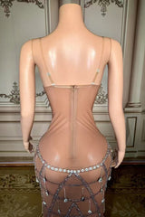 Sweetheart Neck Beaded Prom Dress Sleeveless Mermaid Formal Evening Dress