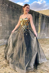 Sweetheart Neck Tulle Long Formal Evening Dress