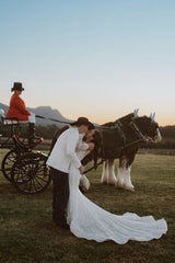 Dressystars Sweetheart Beach Wedding Dress Mermaid Corset Lace Panel Train Bridal Gown