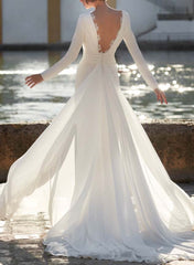 Trumpet/Mermaid Wedding Dress with Long Sleeves