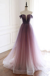 Tulle Prom Dress Long Evening Dress