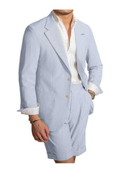 Two-Piece Wedding Suit For Men - Tailored Fit With Single Breasted Two-Button Design