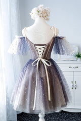 Unique Homecoming Dress Tulle Short Party Cocktail Dress