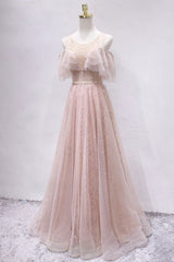 Unique Tulle Prom Dress Long Formal Gown Evening Dress