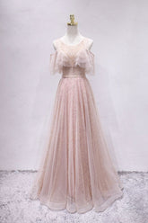 Unique Tulle Prom Dress Long Formal Gown Evening Dress