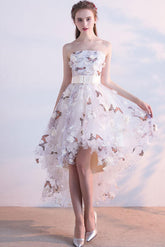 White Homecoming Dress Mini Short Party Cocktail Dress