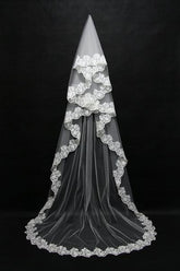 White Lace Wedding Veil
