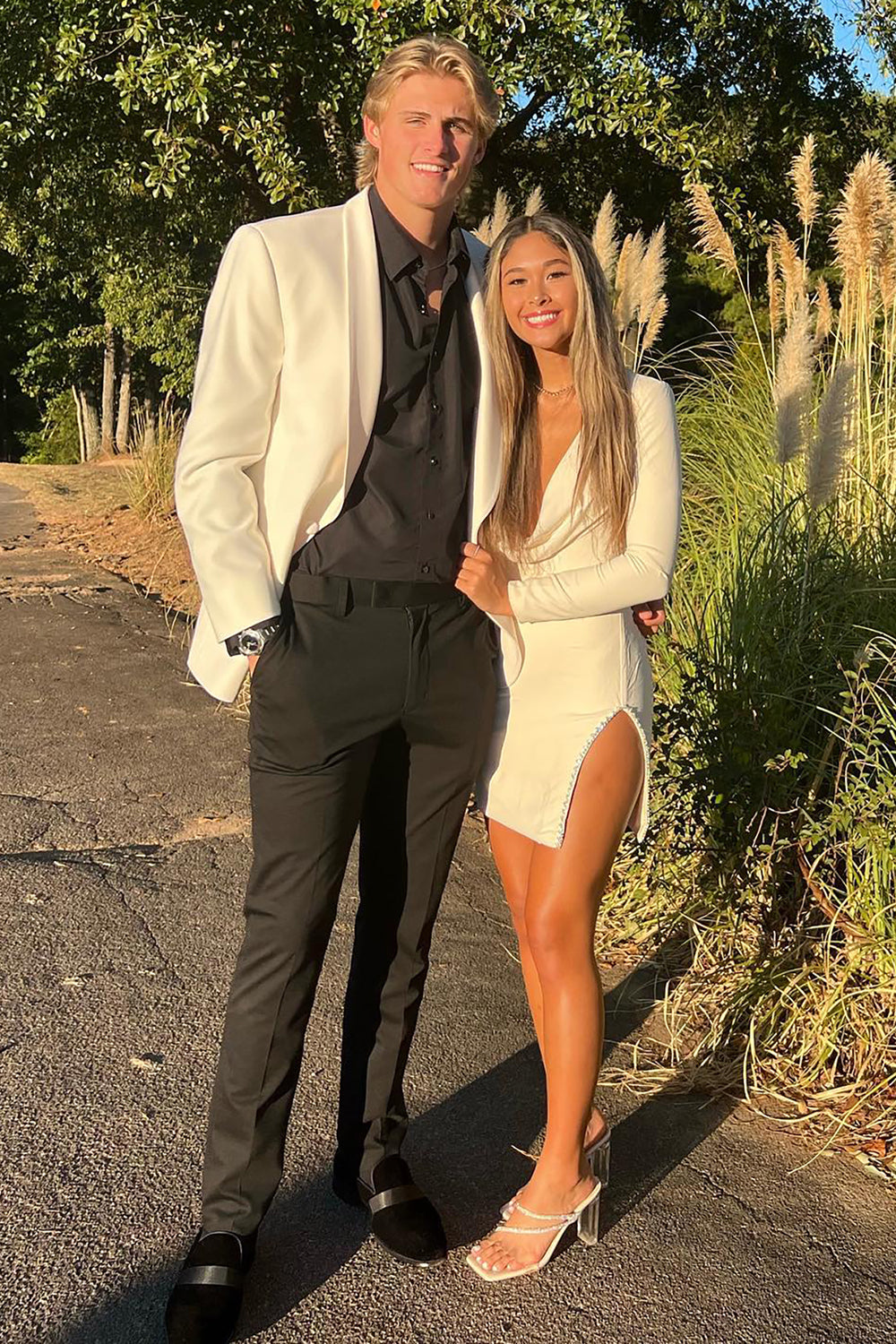 White Shawl Lapel Prom Homecoming Blazer for Men