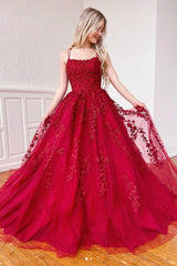 Yellow Prom Dress Tulle Lace Long Formal Evening Dress