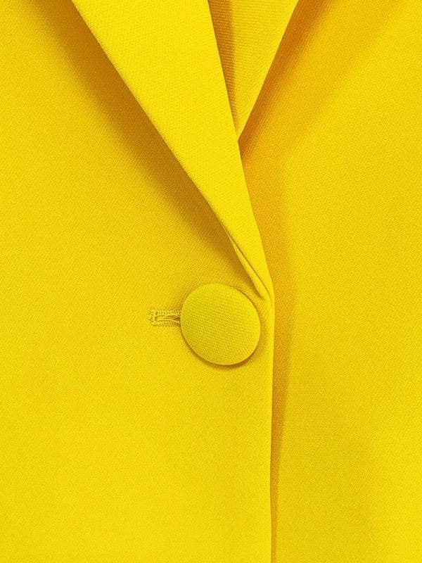 2-Piece Suit For Women With Single-Breasted Button And Peak Lapel