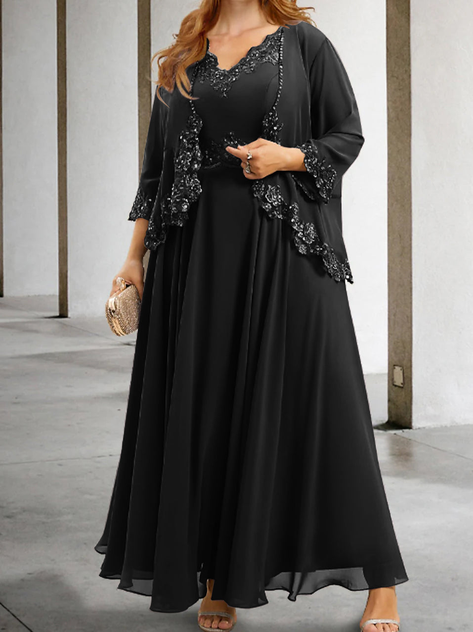 Mother of the Bride A-Line/Princess Dresses Featuring Applique & Sequins