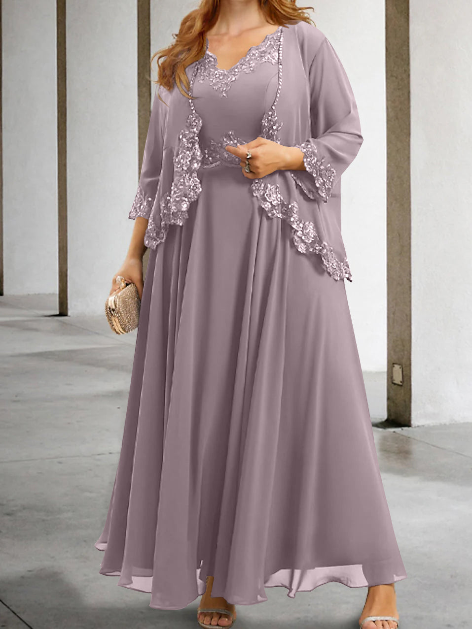 Mother of the Bride A-Line/Princess Dresses Featuring Applique & Sequins