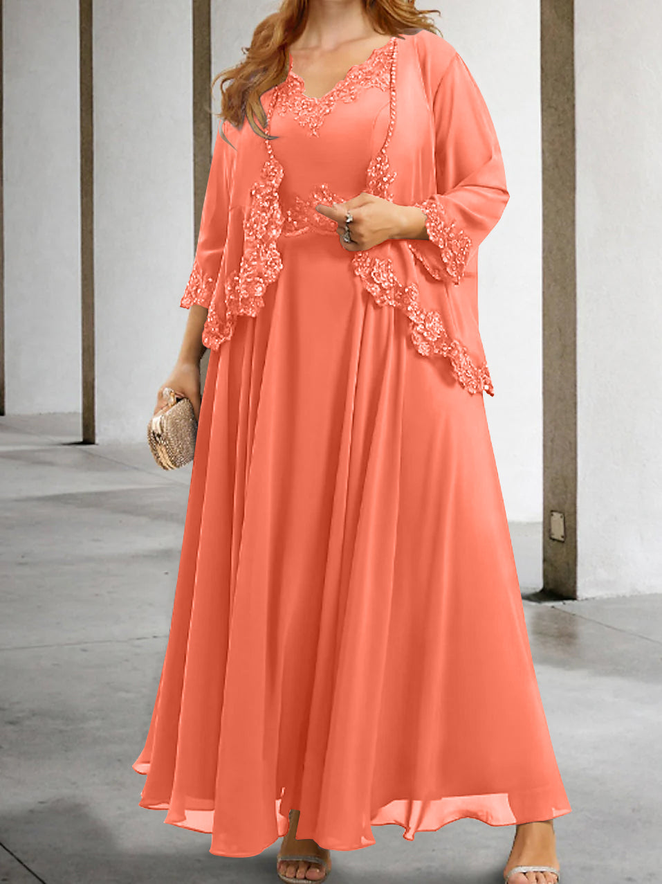 Mother of the Bride A-Line/Princess Dresses Featuring Applique & Sequins